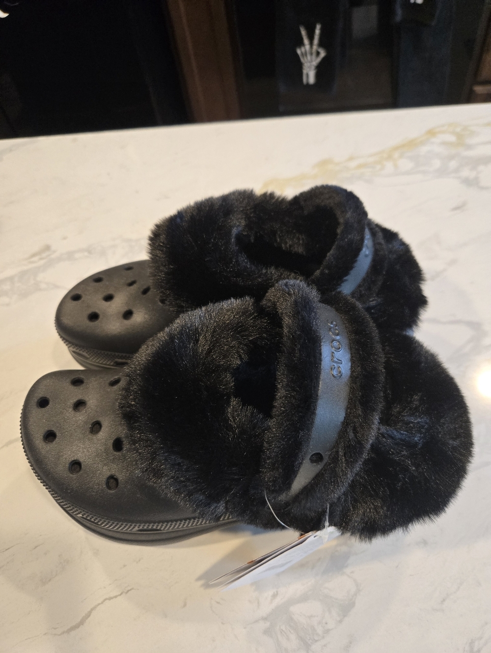 NWT. CROCS Bae Furry Lined Clog. Womens Size 9 - Picture 3 of 10